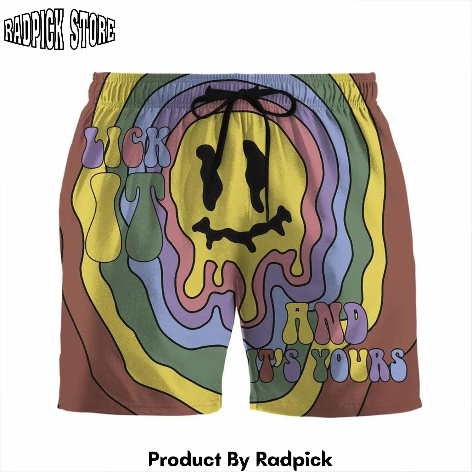 Radpick 3d lick it and its yours beach shorts swim trunks rp631388
